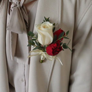Similar Color Boutonniere